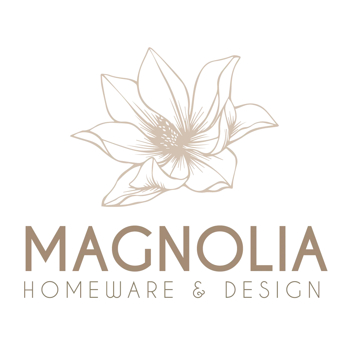 Magnolia — hecho a mano: flor de magnolia dibujada a mano